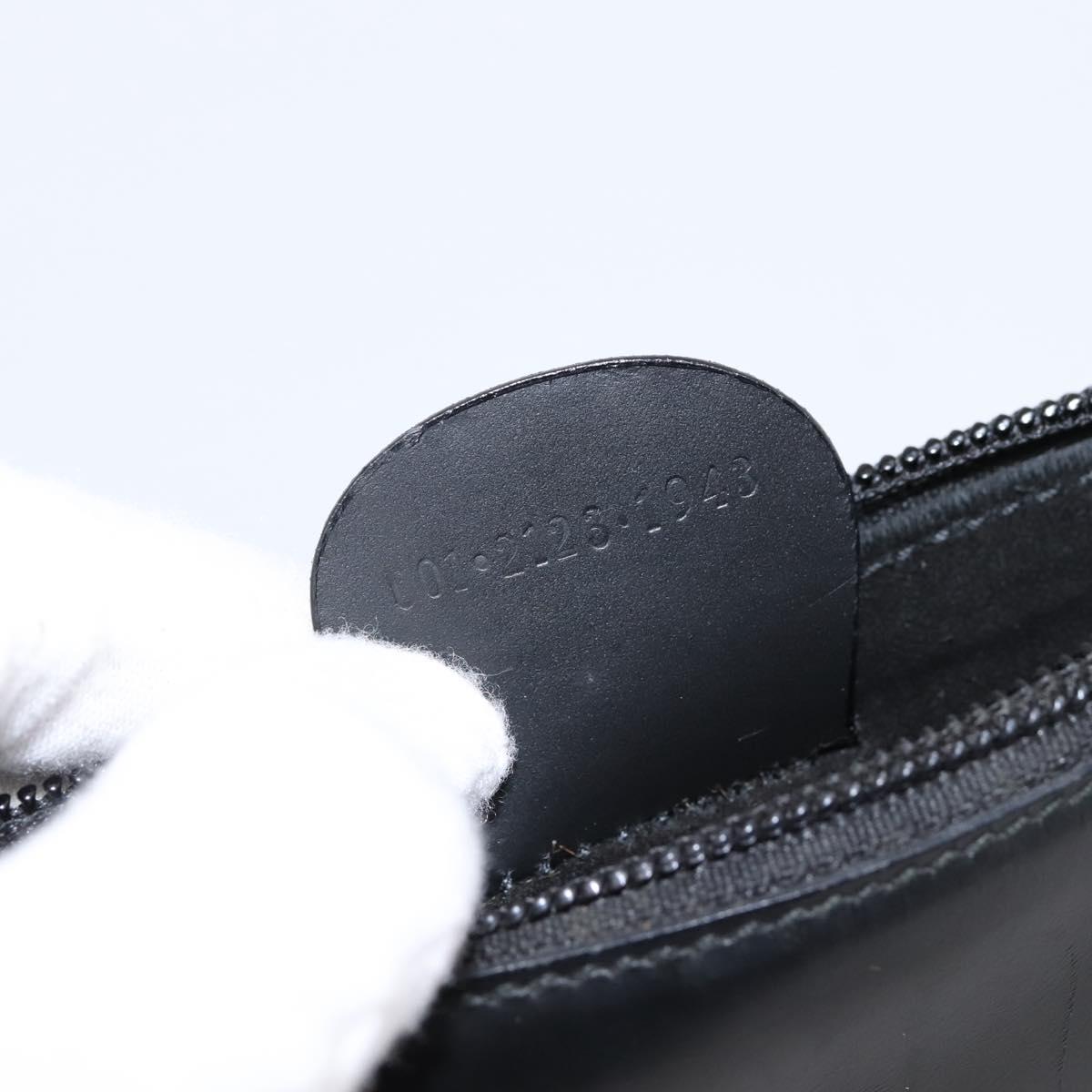 GUCCI Shoulder Bag Leather Black Silver 001 2123 1943 Auth ep15774