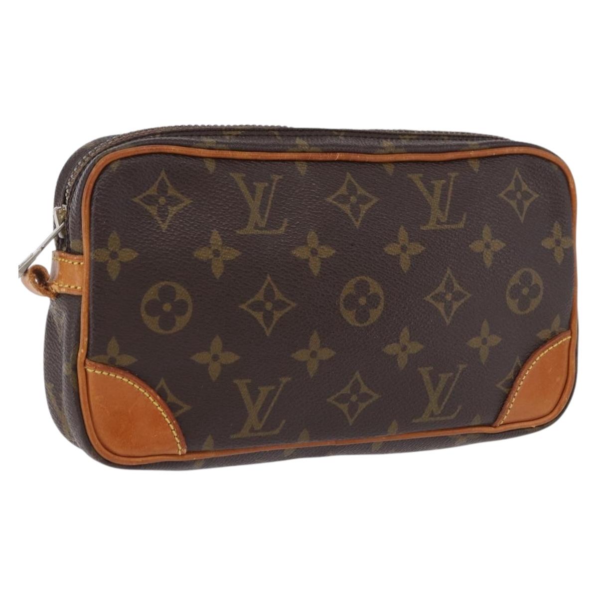 LOUIS VUITTON Monogram Marly Dragonne PM Clutch Bag M51827 LV Auth ep15791