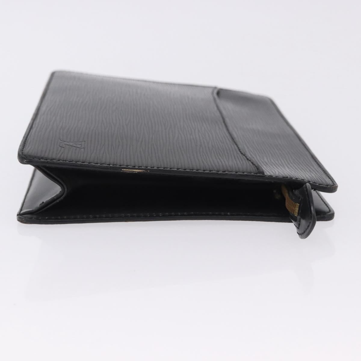 LOUIS VUITTON Epi Pochette Homme Clutch Bag Black M52522 LV Auth ep15793