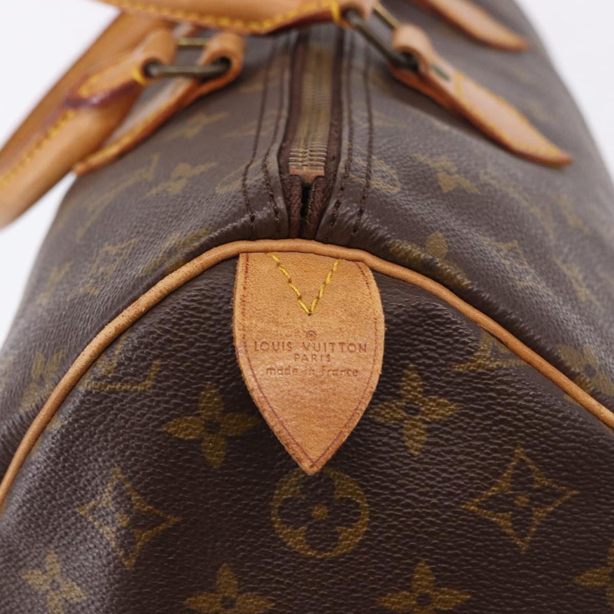 LOUIS VUITTON Monogram Speedy 35 Hand Bag M41524 LV Auth ep15805