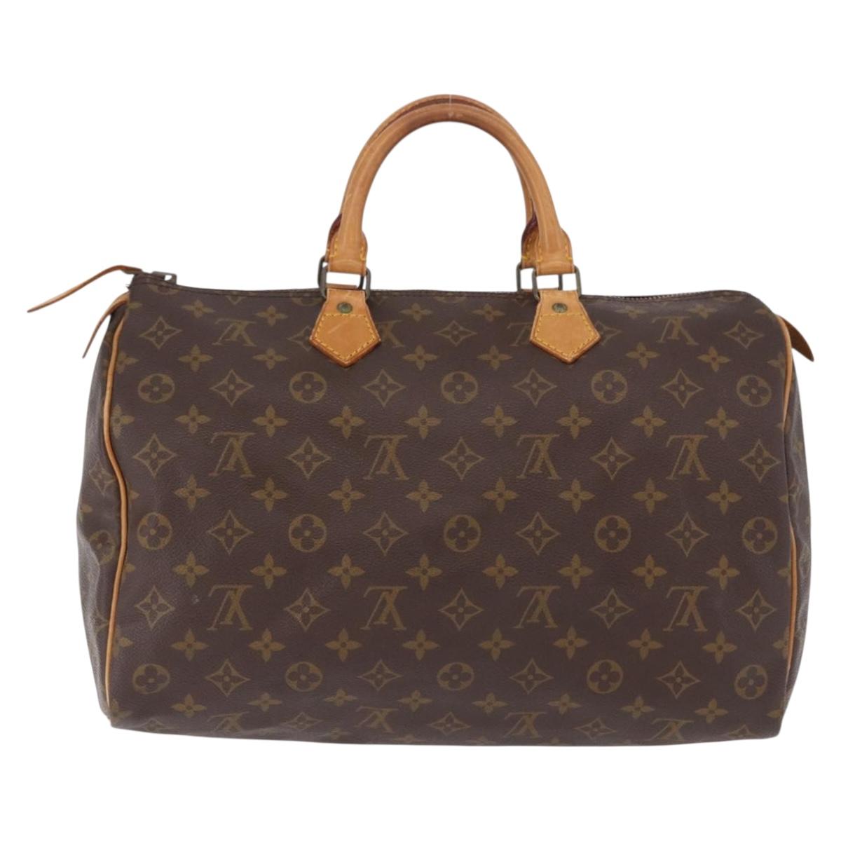 LOUIS VUITTON Monogram Speedy 35 Hand Bag M41524 LV Auth ep15805
