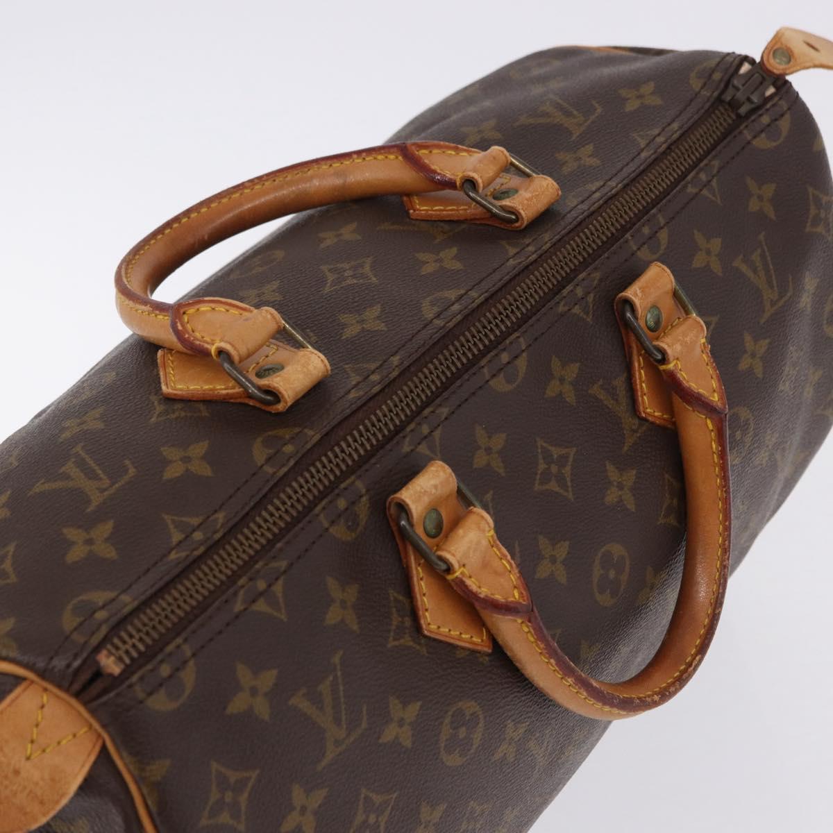 LOUIS VUITTON Monogram Speedy 35 Hand Bag M41524 LV Auth ep15805