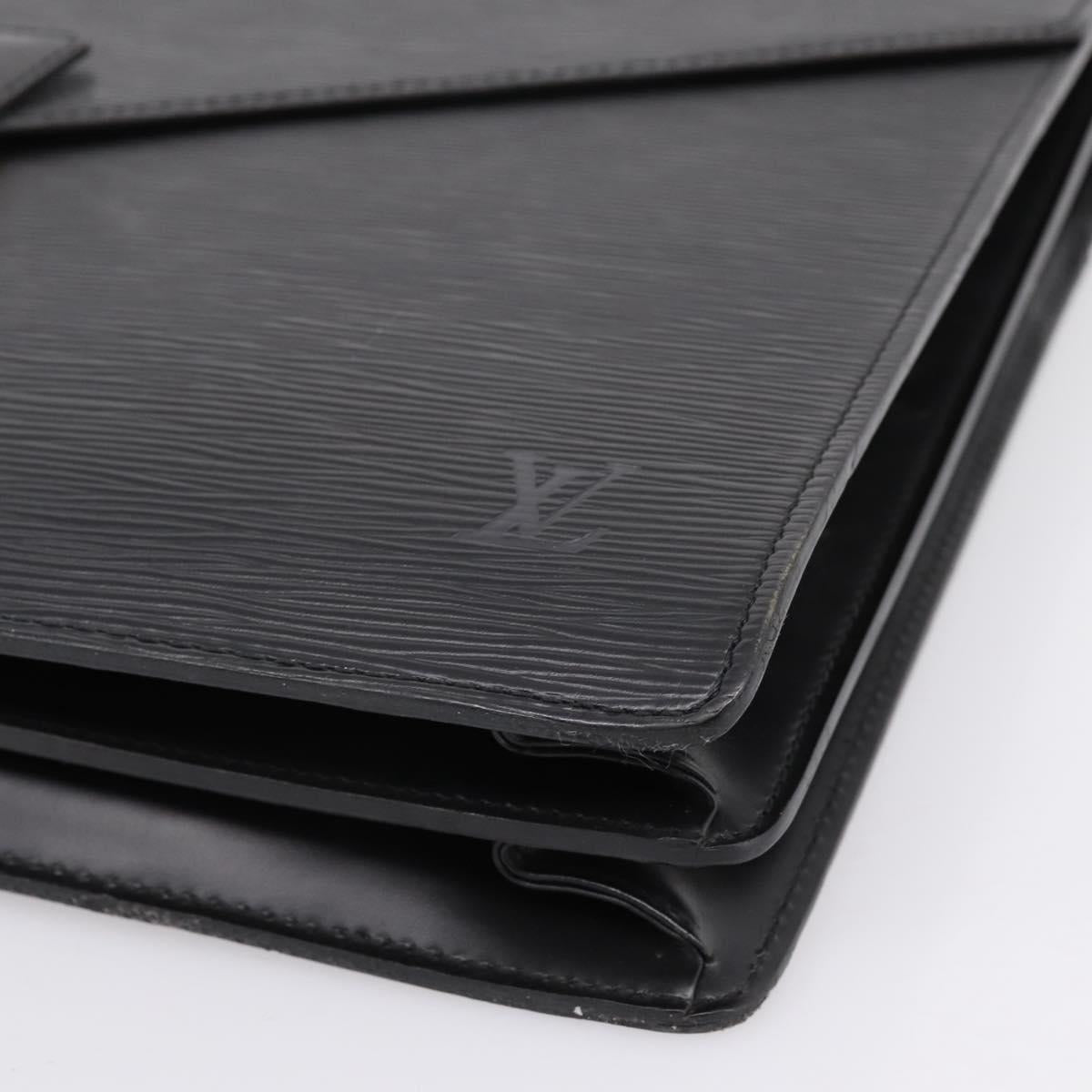 LOUIS VUITTON Epi Serviette Conseiller Briefcase Black M54422 LV Auth ep15809A