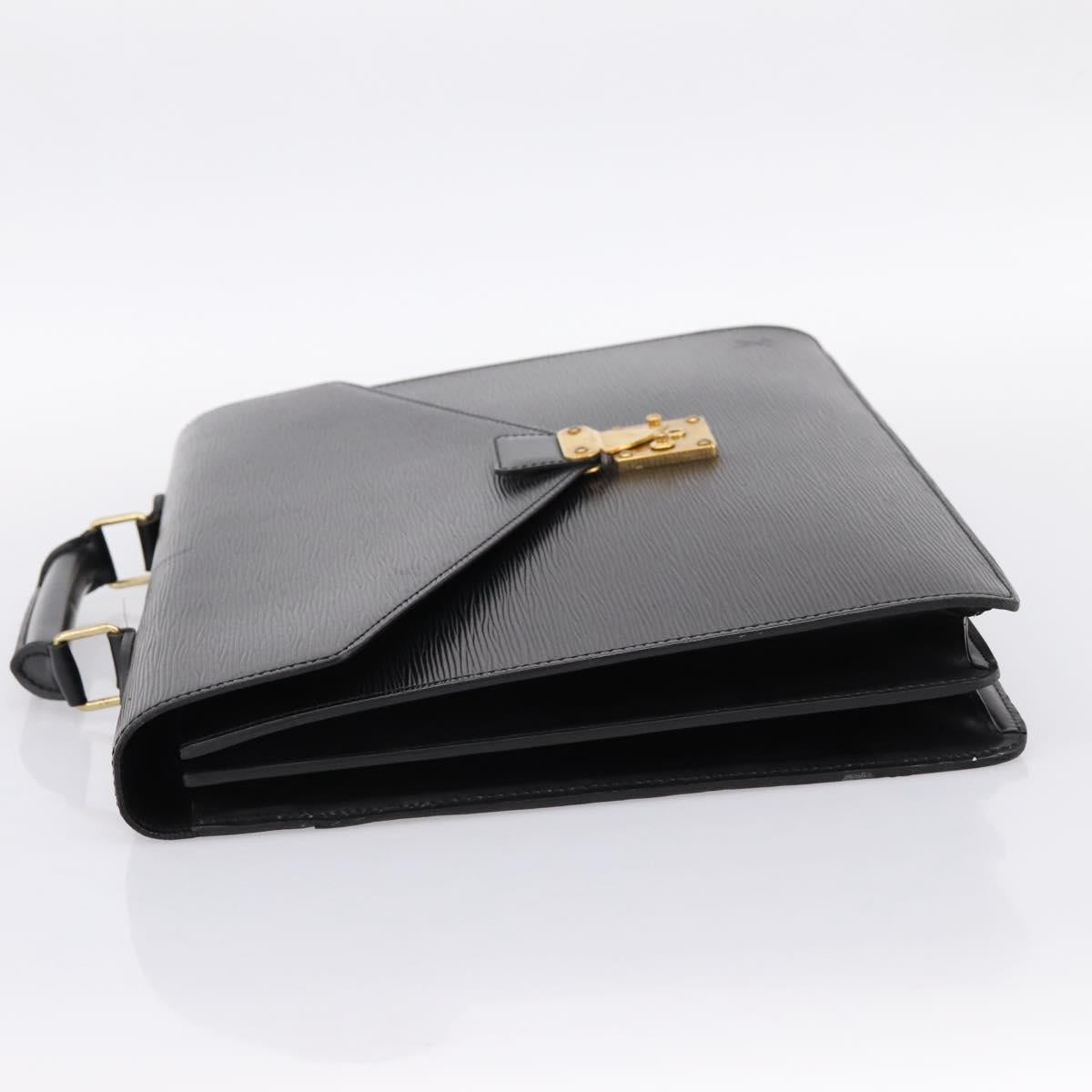 LOUIS VUITTON Epi Serviette Conseiller Briefcase Black M54422 LV Auth ep15809A