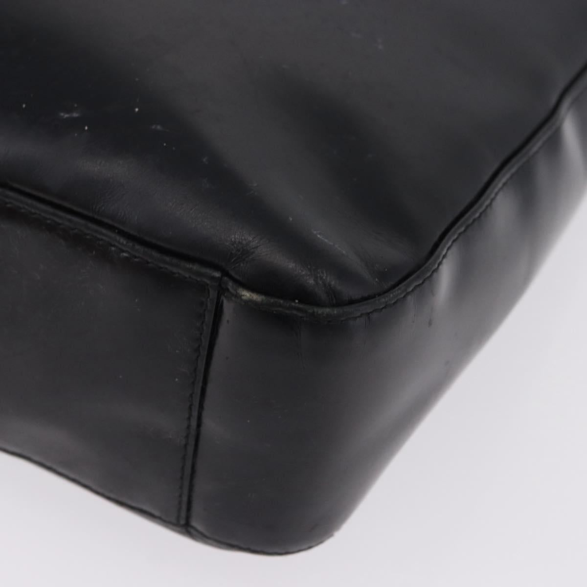 GUCCI Shoulder Bag Patent Black Auth ep15810
