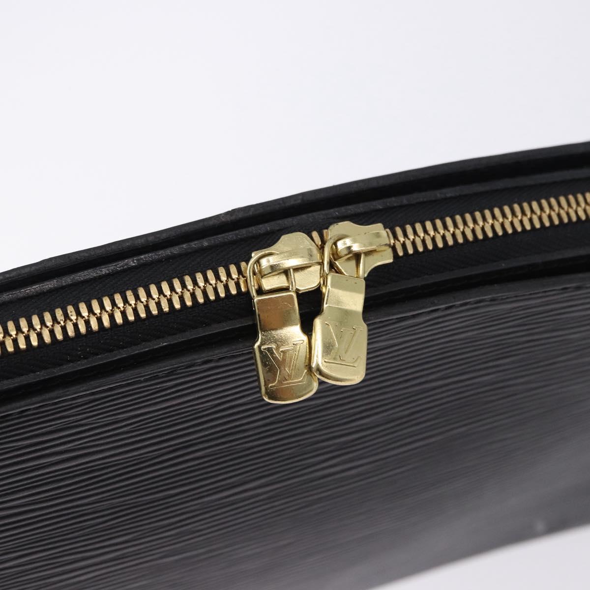 LOUIS VUITTON Epi Dauphine GM Pouch Black M48432 LV Auth ep15811
