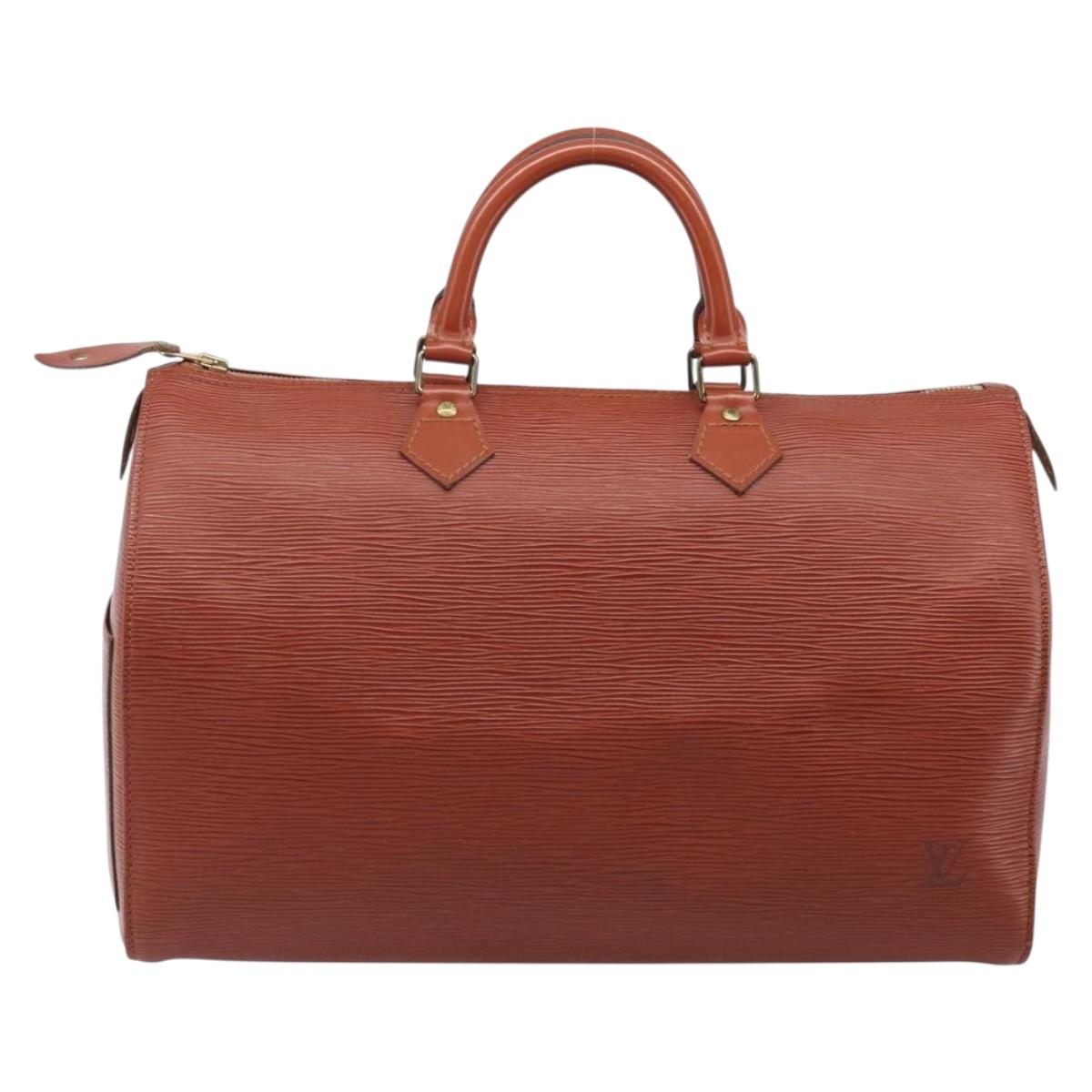 LOUIS VUITTON Epi Speedy 35 Hand Bag Brown M42993 LV Auth ep15819A