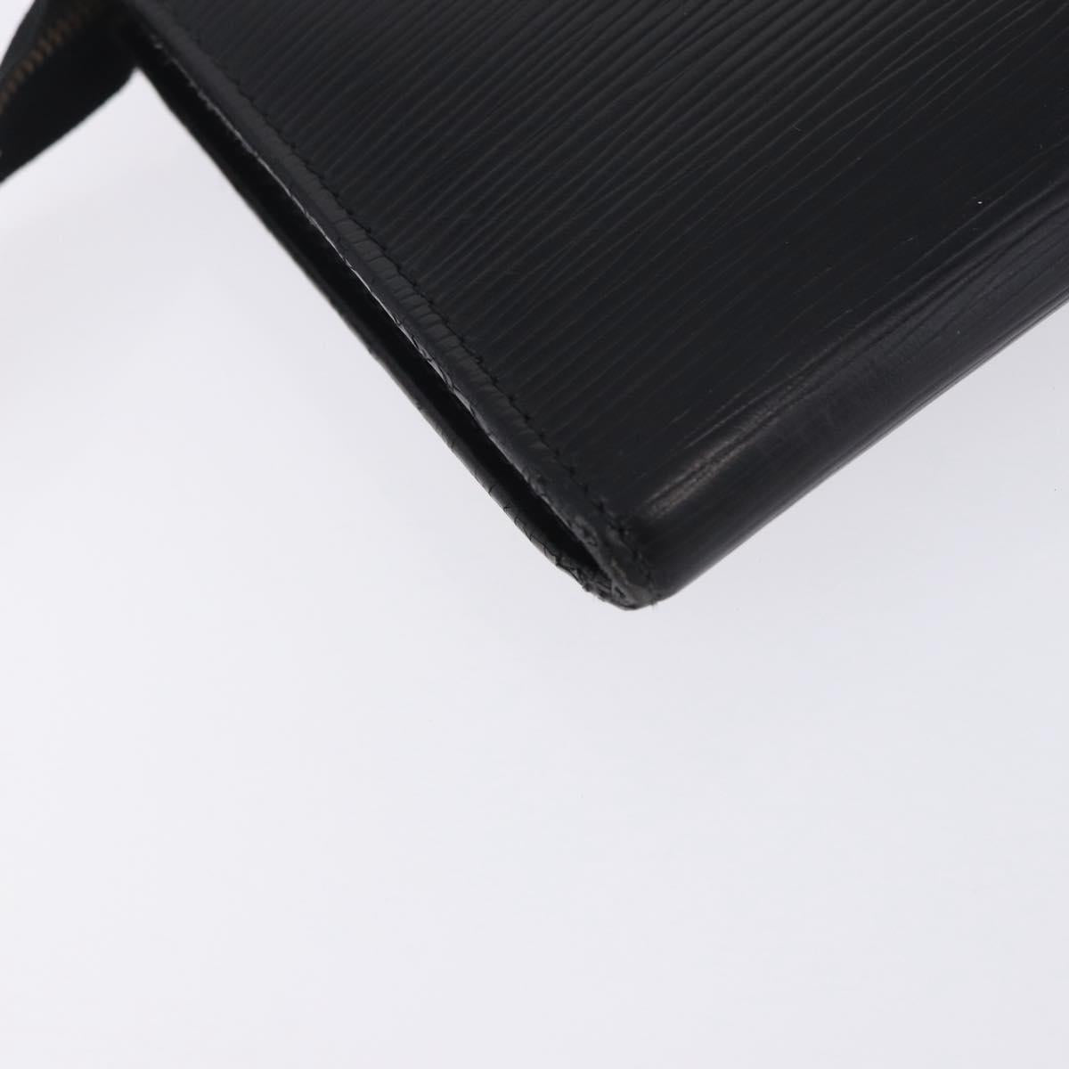 LOUIS VUITTON Epi Pochette Accessoires Accessory Pouch Black M52982 Auth ep15820