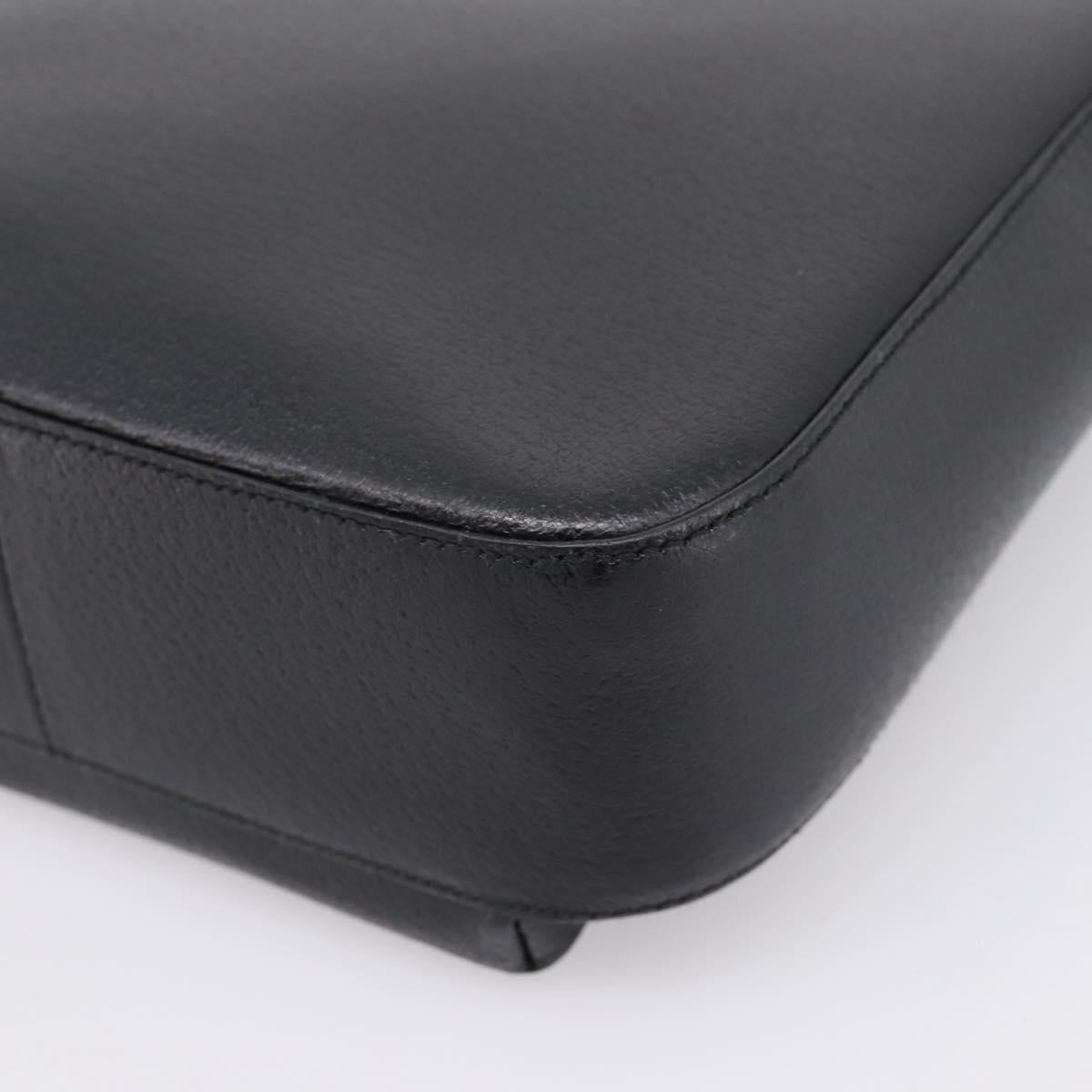 GUCCI Hand Bag Leather Black 002 1793 0463 Auth ep15822