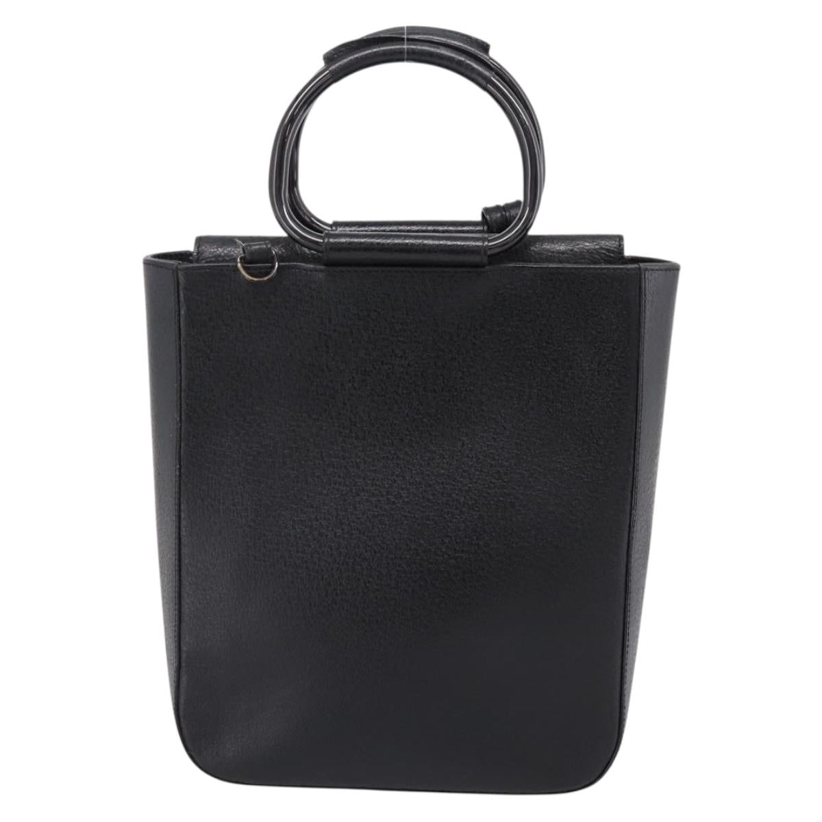 GUCCI Hand Bag Leather Black 002 1793 0463 Auth ep15822