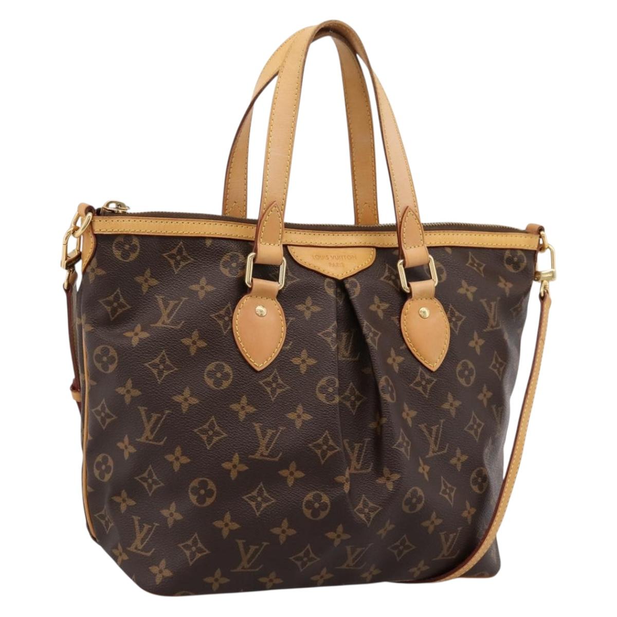 LOUIS VUITTON Monogram Palermo PM Tote Bag M40145 LV Auth ep15829A