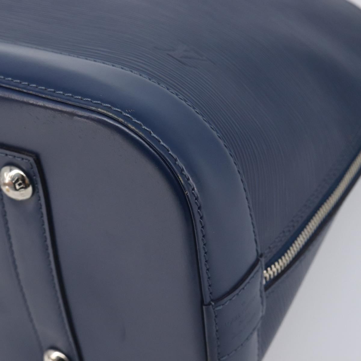 LOUIS VUITTON Epi Alma GM Hand Bag Andigo Blue M40628 LV Auth ep15831