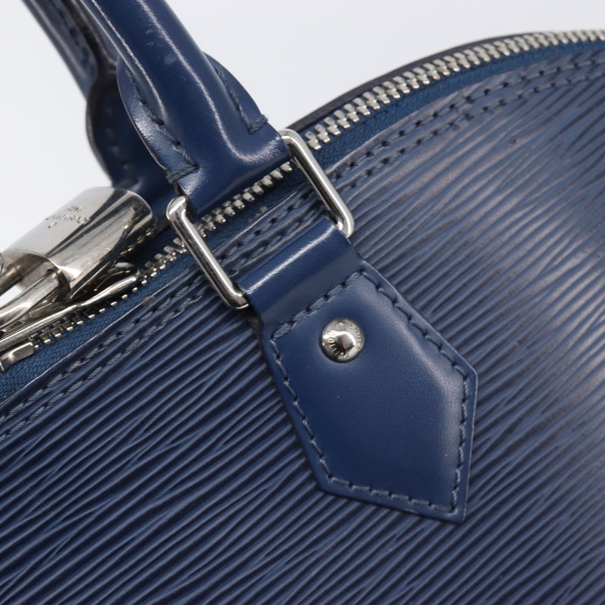 LOUIS VUITTON Epi Alma GM Hand Bag Andigo Blue M40628 LV Auth ep15831