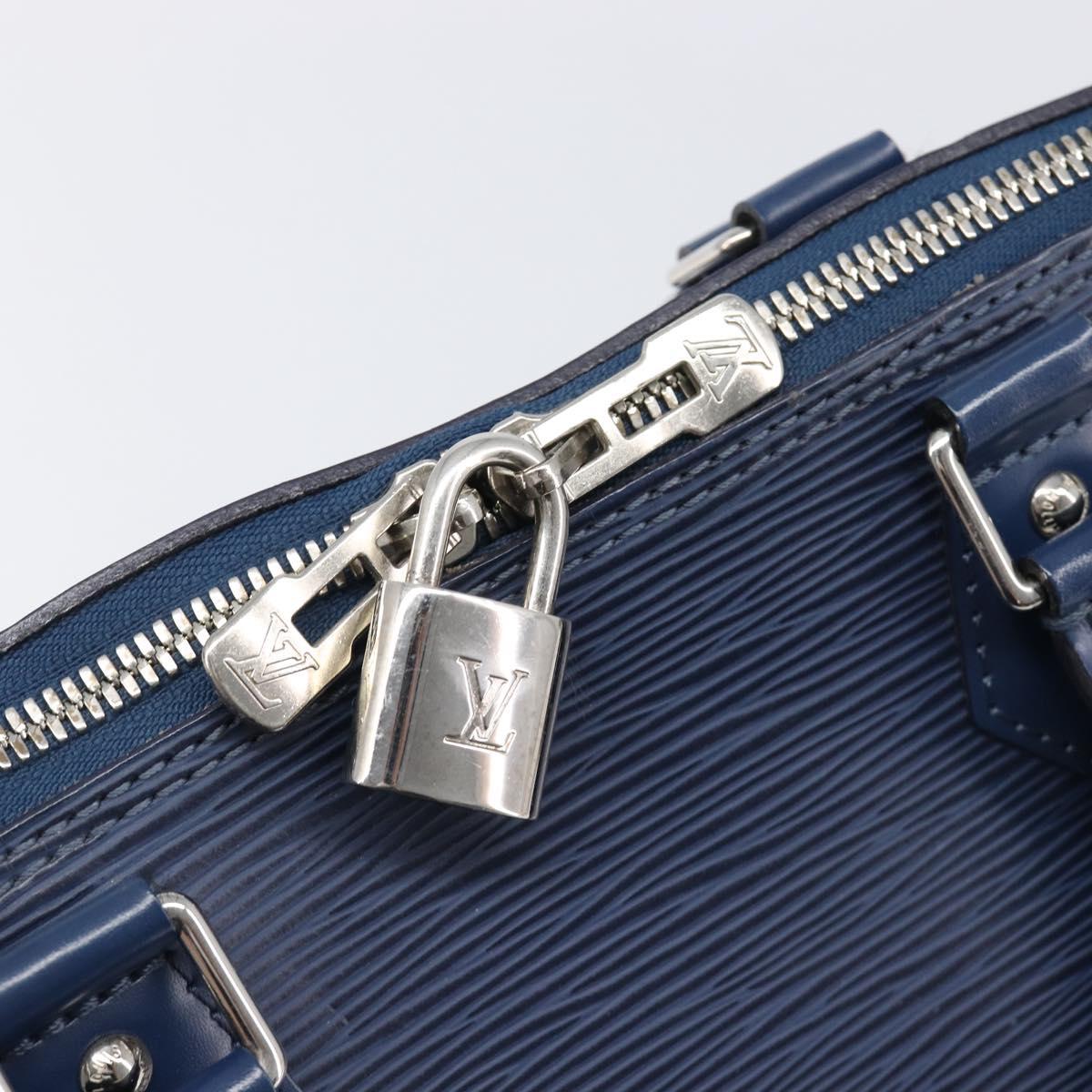 LOUIS VUITTON Epi Alma GM Hand Bag Andigo Blue M40628 LV Auth ep15831