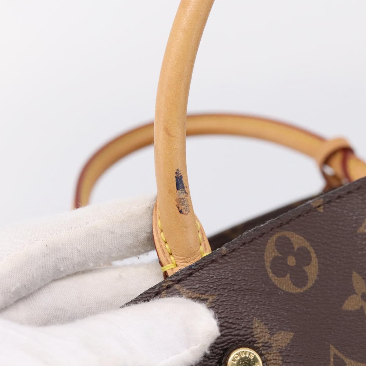 LOUIS VUITTON Monogram Montaigne MM Tote Bag 2way M41056 LV Auth ep15832V