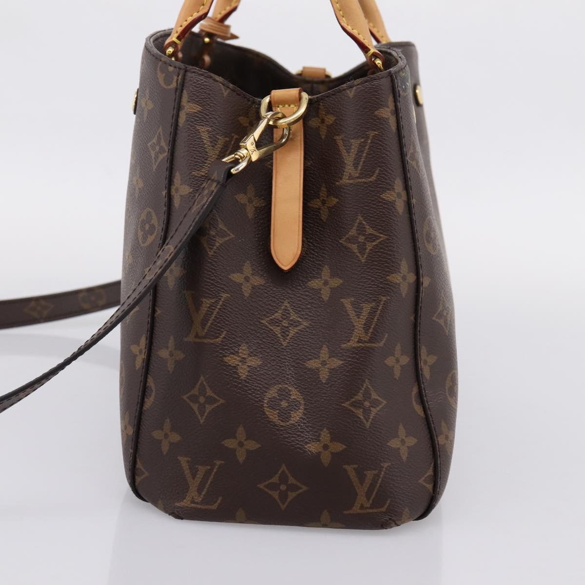 LOUIS VUITTON Monogram Montaigne MM Tote Bag 2way M41056 LV Auth ep15832V