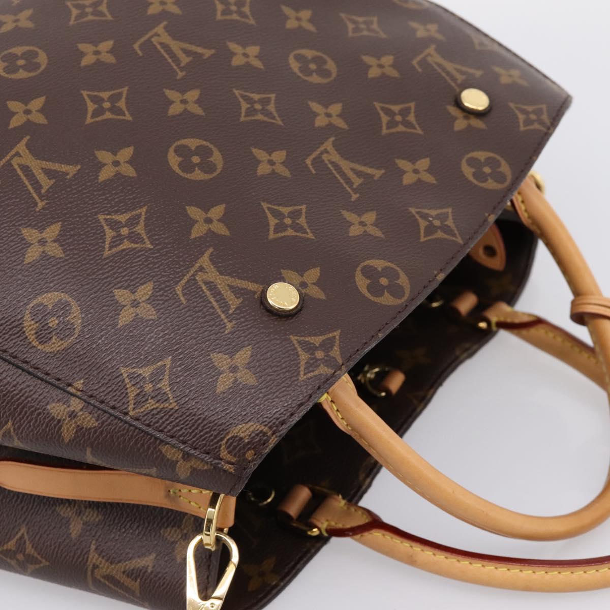 LOUIS VUITTON Monogram Montaigne MM Tote Bag 2way M41056 LV Auth ep15832V