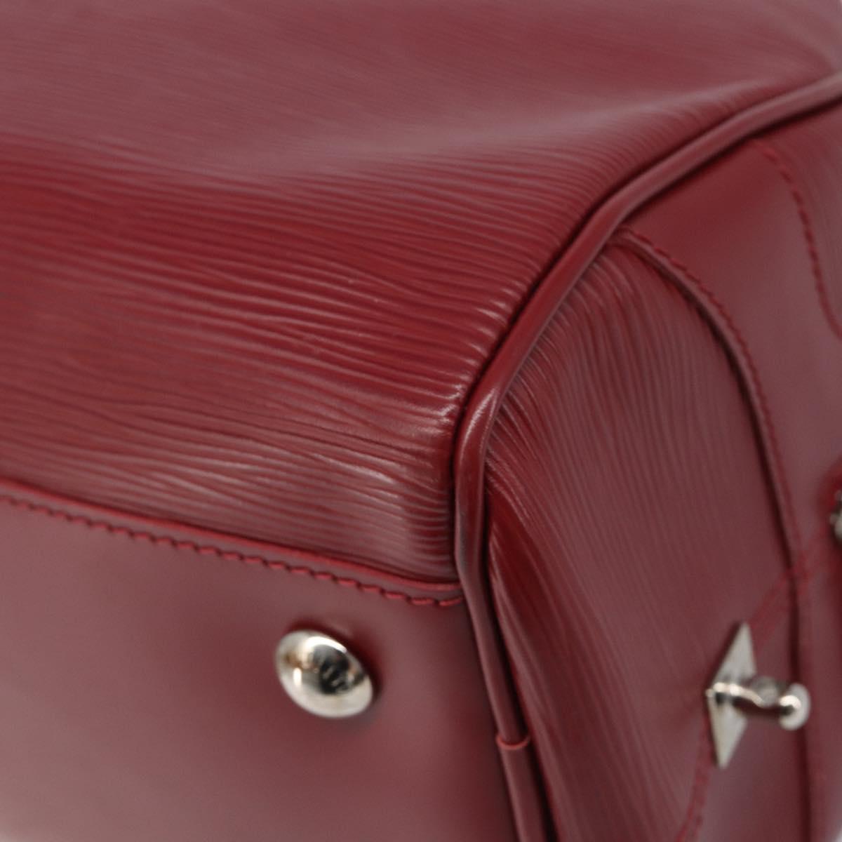 LOUIS VUITTON Epi Boring Montaigne GM Hand Bag Red M5931M LV Auth ep15834V