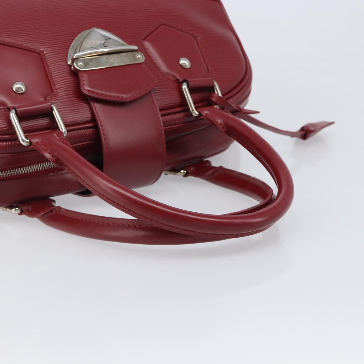 LOUIS VUITTON Epi Boring Montaigne GM Hand Bag Red M5931M LV Auth ep15834V