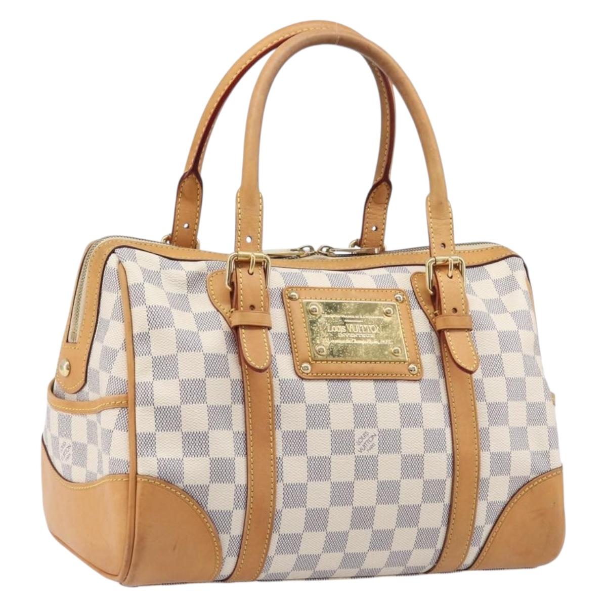 LOUIS VUITTON Damier Azur Berkeley Hand Bag N52001 LV Auth ep15835A