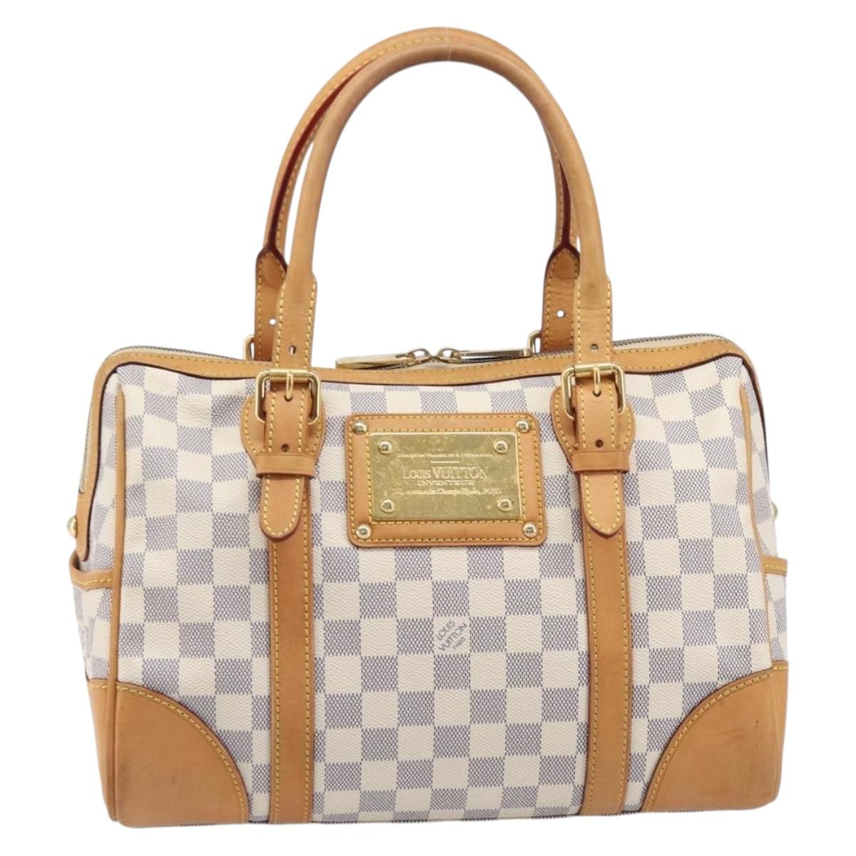 LOUIS VUITTON Damier Azur Berkeley Hand Bag N52001 LV Auth ep15835A