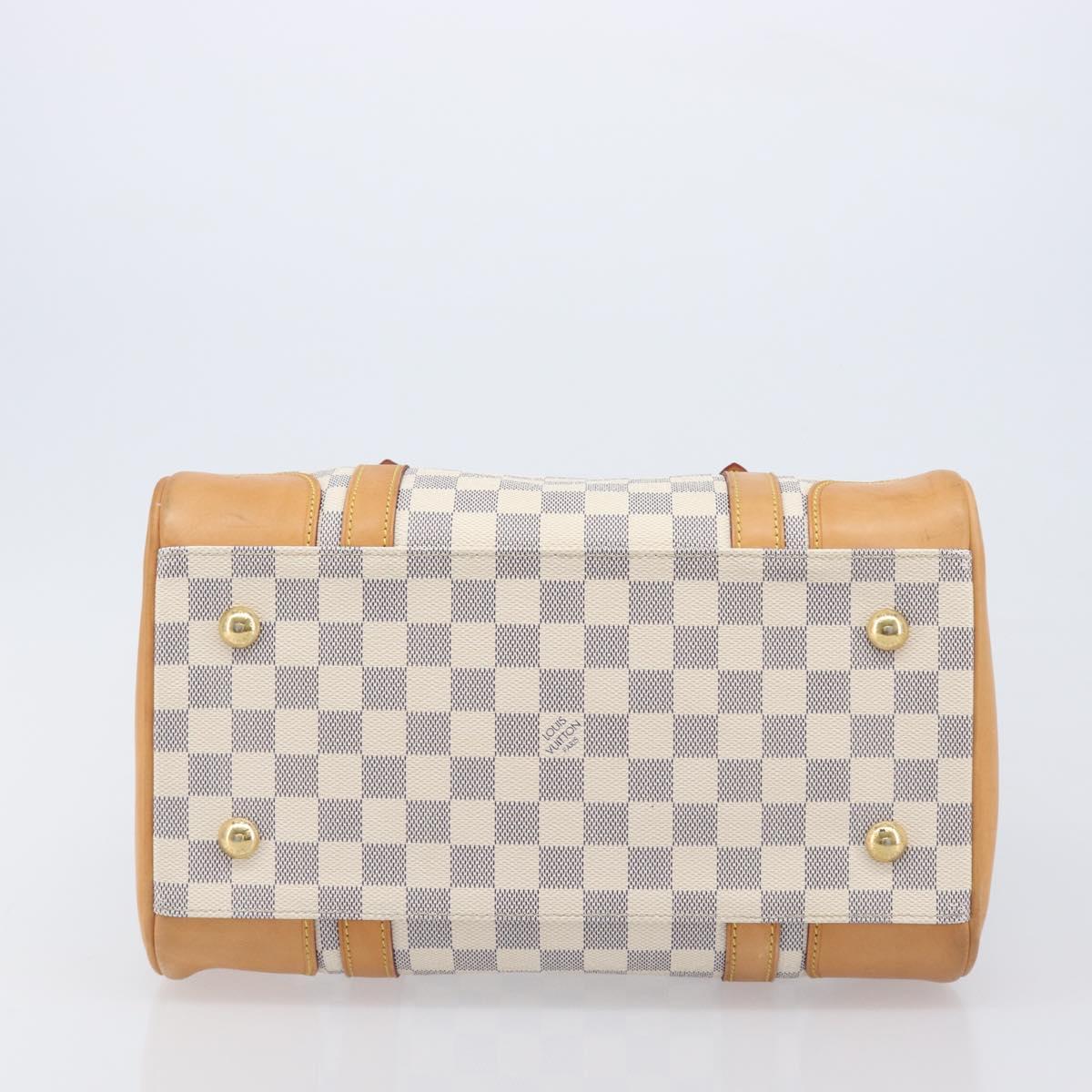 LOUIS VUITTON Damier Azur Berkeley Hand Bag N52001 LV Auth ep15835A