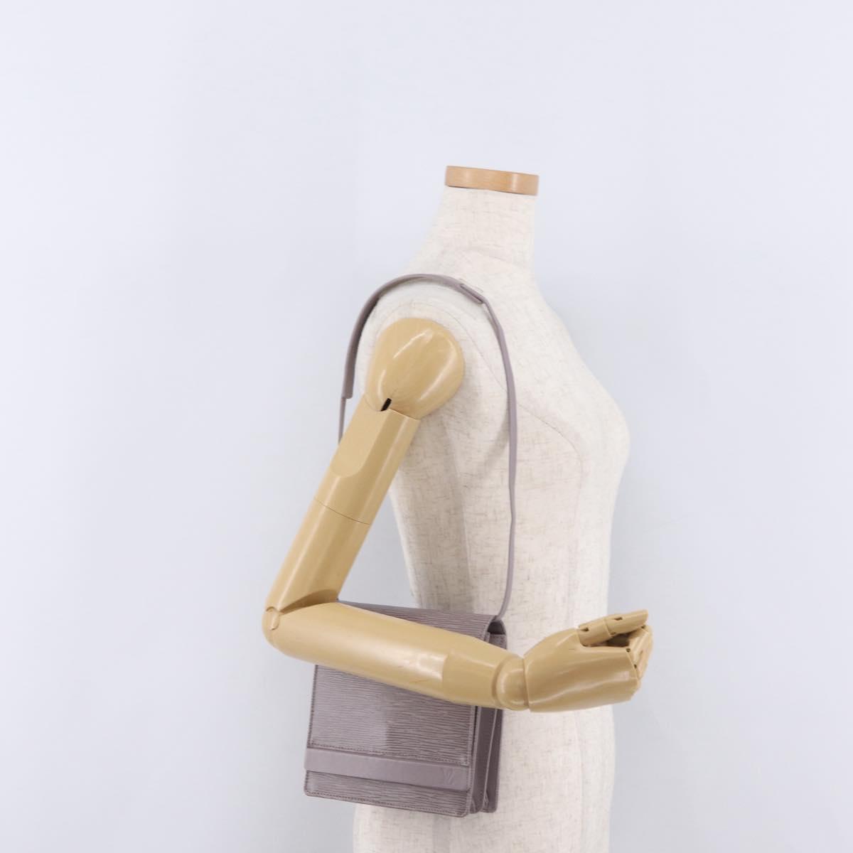 LOUIS VUITTON Epi Biarritz Shoulder Bag Lilac M5293B LV Auth ep15842V