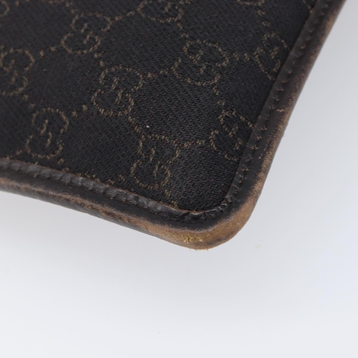 GUCCI GG Canvas Shoulder Bag Black Silver 27639 Auth ep15846