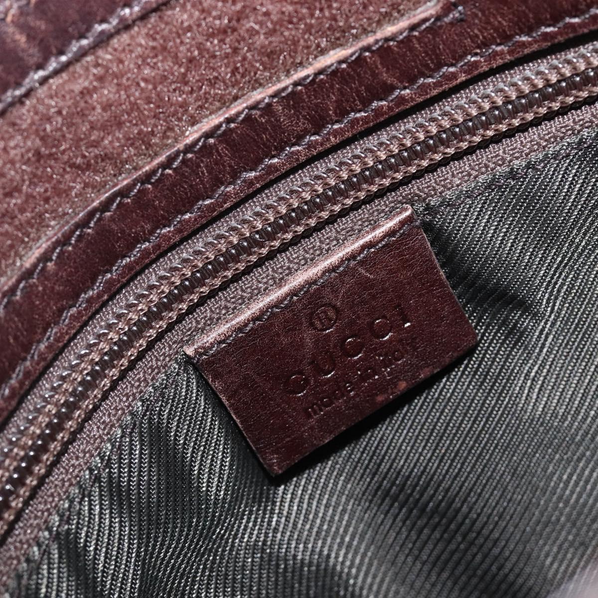 GUCCI GG Canvas Shoulder Bag Black Silver 27639 Auth ep15846