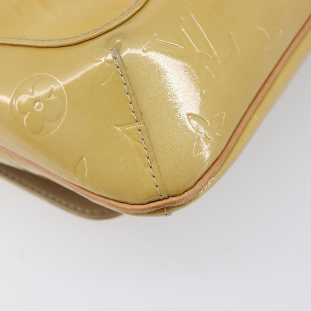 LOUIS VUITTON Monogram Vernis Thompson Street Bag Beige M91301 LV Auth ep15853A