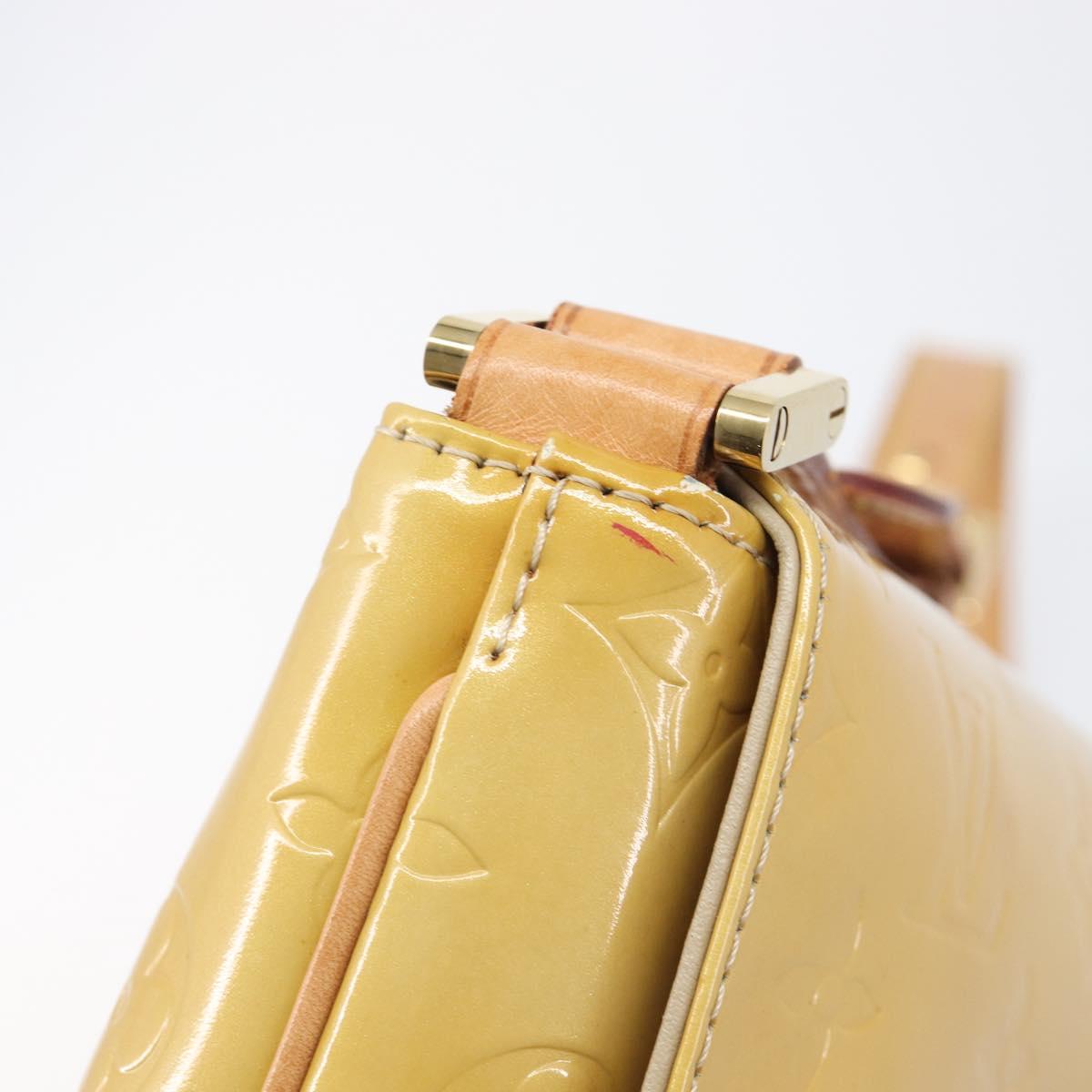 LOUIS VUITTON Monogram Vernis Thompson Street Bag Beige M91301 LV Auth ep15853A