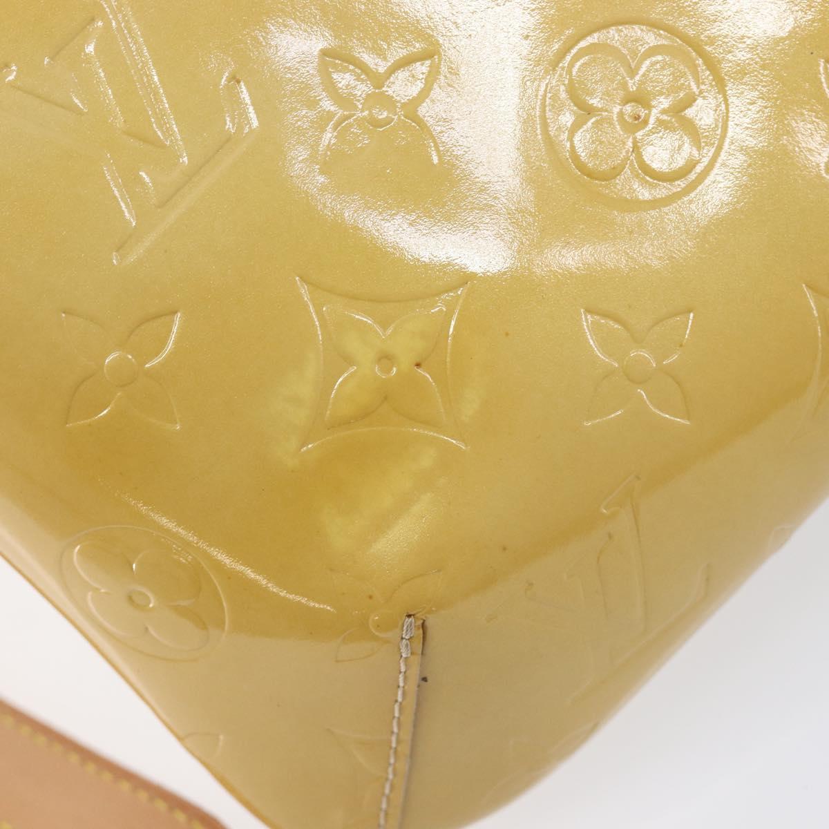 LOUIS VUITTON Monogram Vernis Thompson Street Bag Beige M91301 LV Auth ep15853A