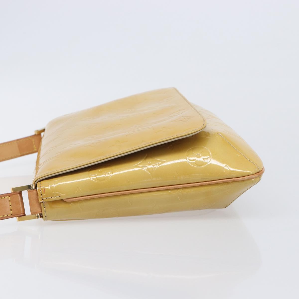 LOUIS VUITTON Monogram Vernis Thompson Street Bag Beige M91301 LV Auth ep15853A