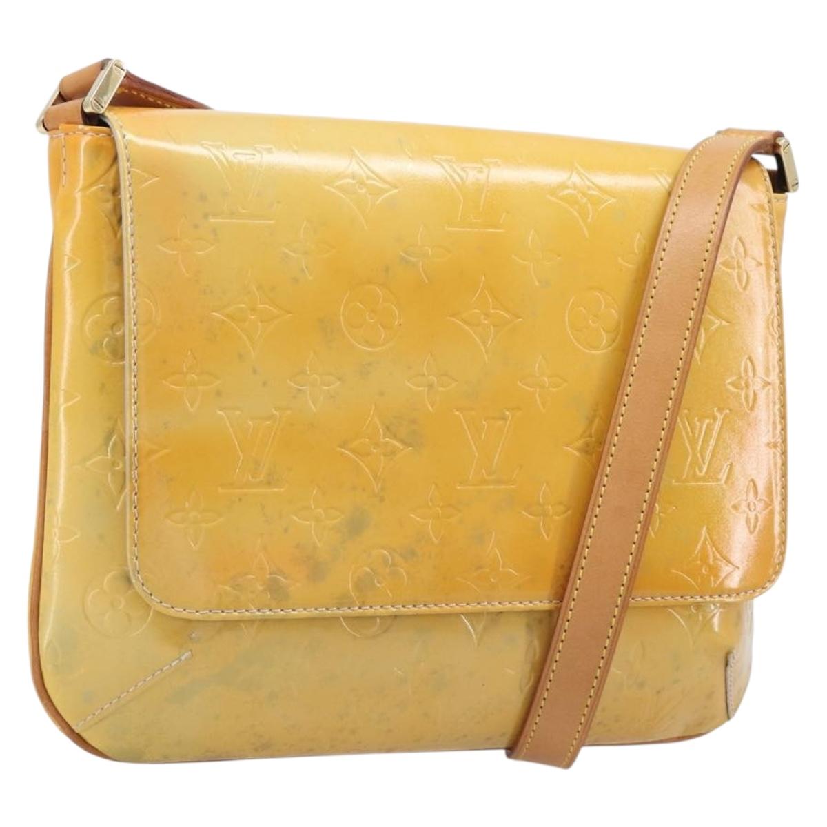 LOUIS VUITTON Monogram Vernis Thompson Street Bag Gris M91008 LV Auth ep15855