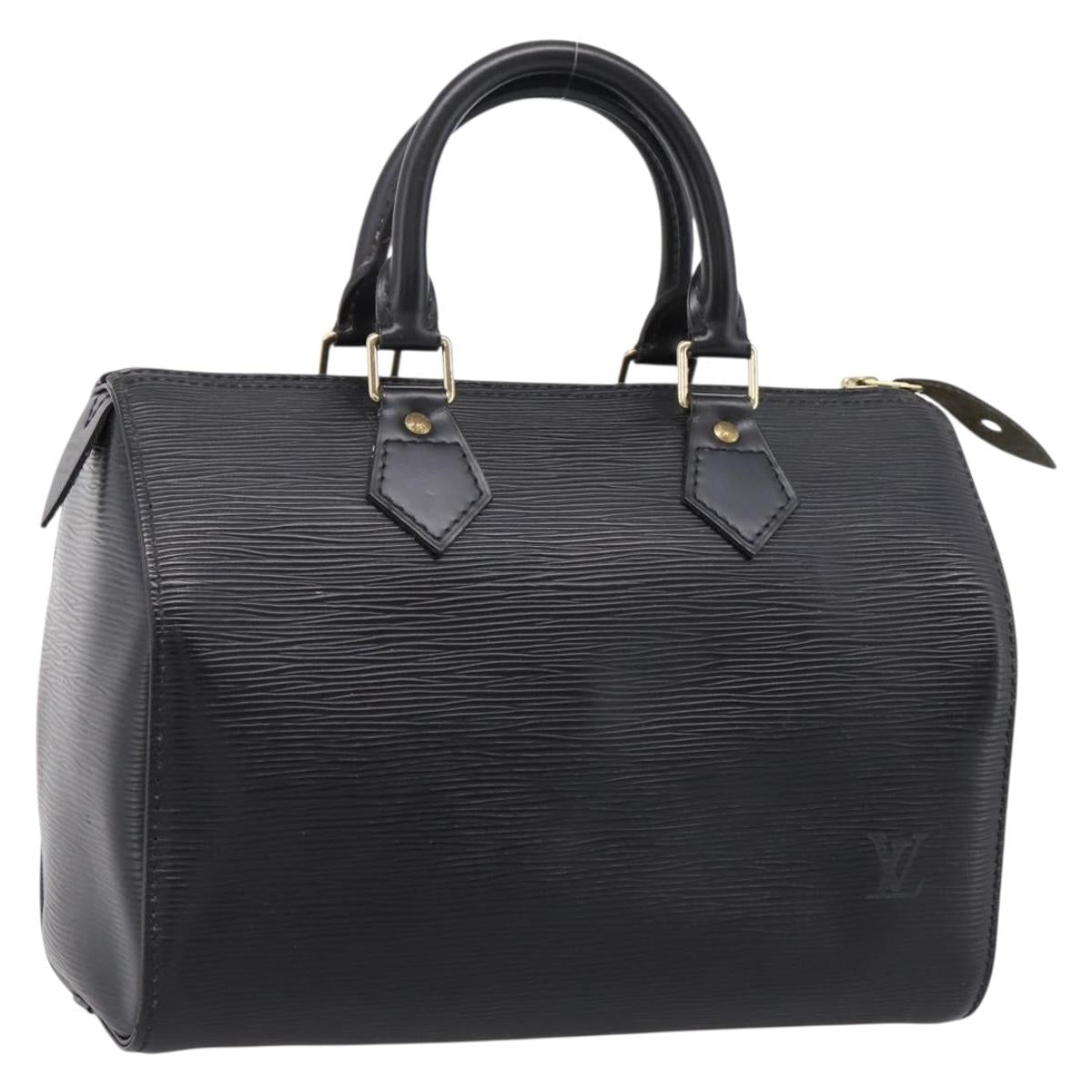 LOUIS VUITTON Epi Speedy 25 Hand Bag Black M59042 LV Auth ep15858A