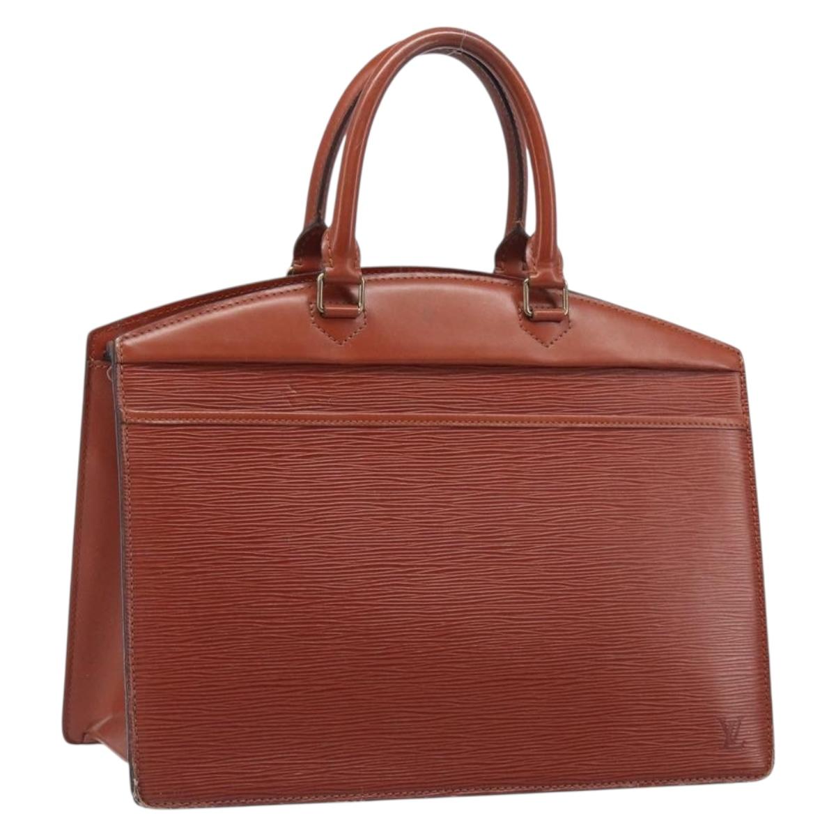 LOUIS VUITTON Epi Riviera Hand Bag Brown M48183 LV Auth ep15863