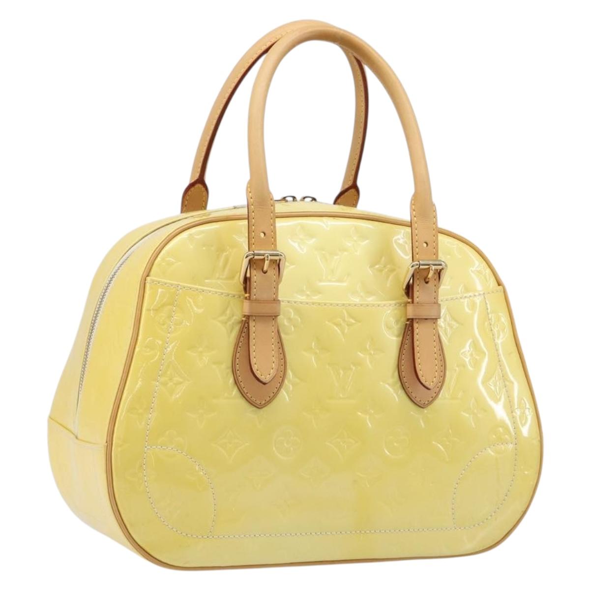 LOUIS VUITTON Monogram Vernis Summit drive Bag Perle M93514 LV Auth ep15866A