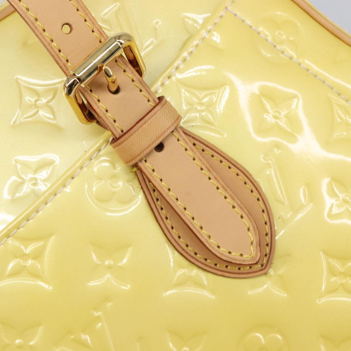 LOUIS VUITTON Monogram Vernis Summit drive Bag Perle M93514 LV Auth ep15866A