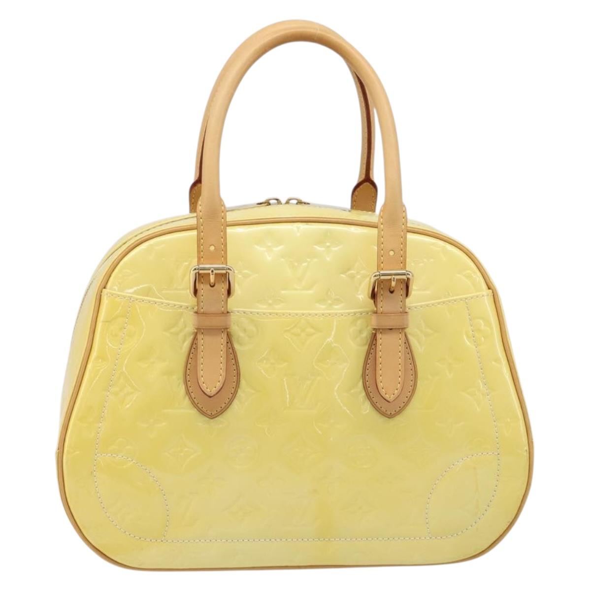 LOUIS VUITTON Monogram Vernis Summit drive Bag Perle M93514 LV Auth ep15866A