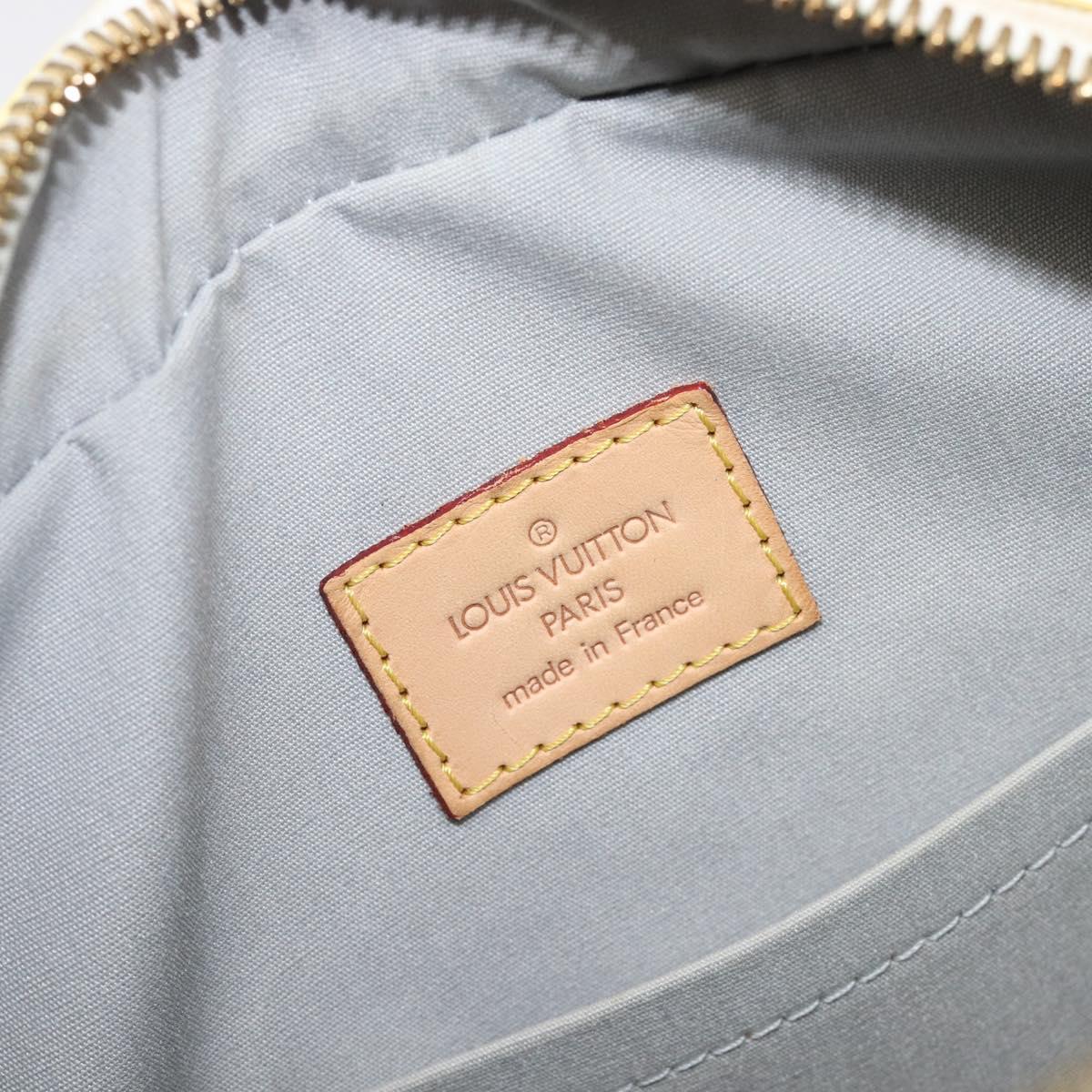LOUIS VUITTON Monogram Vernis Summit drive Bag Perle M93514 LV Auth ep15866A