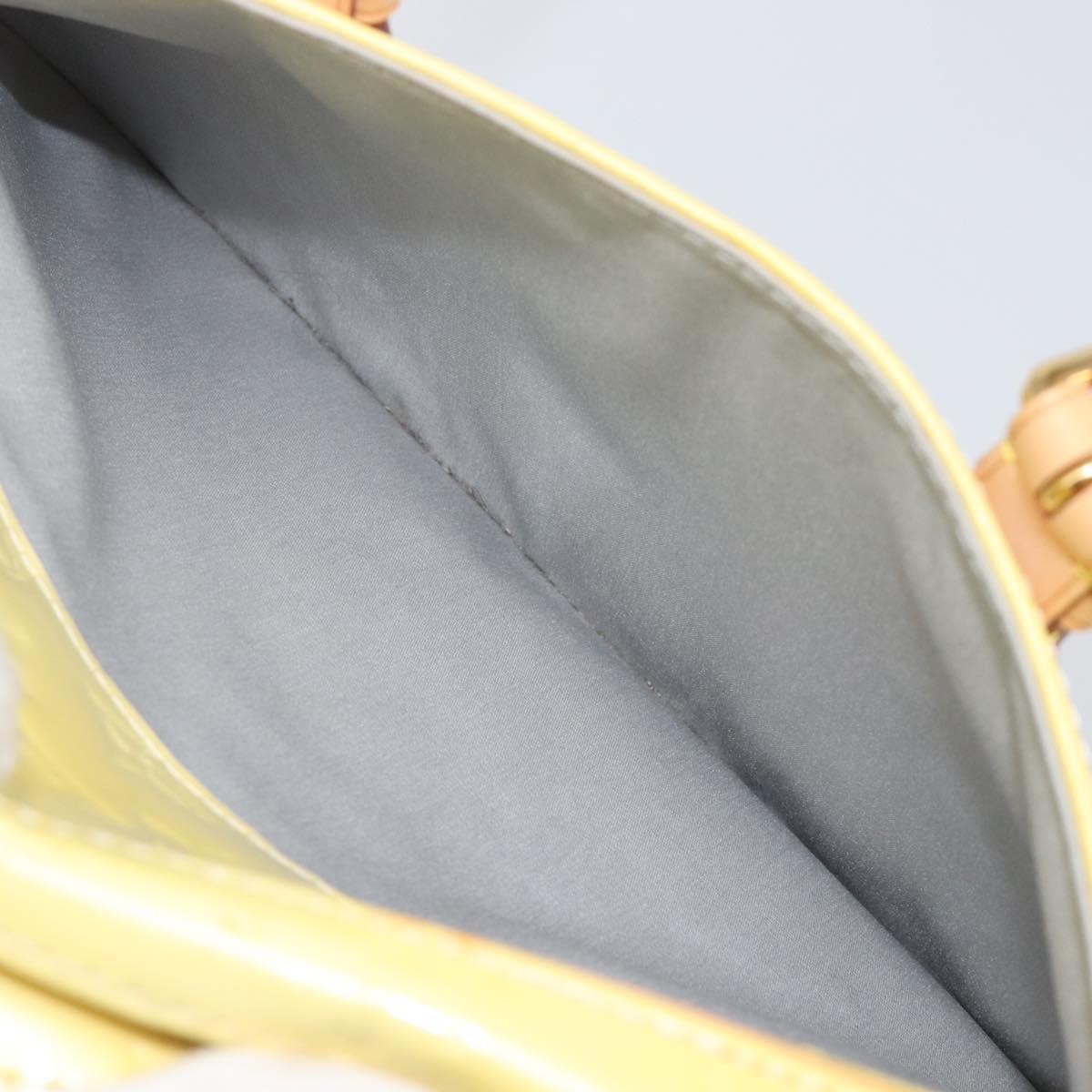 LOUIS VUITTON Monogram Vernis Summit drive Bag Perle M93514 LV Auth ep15866A