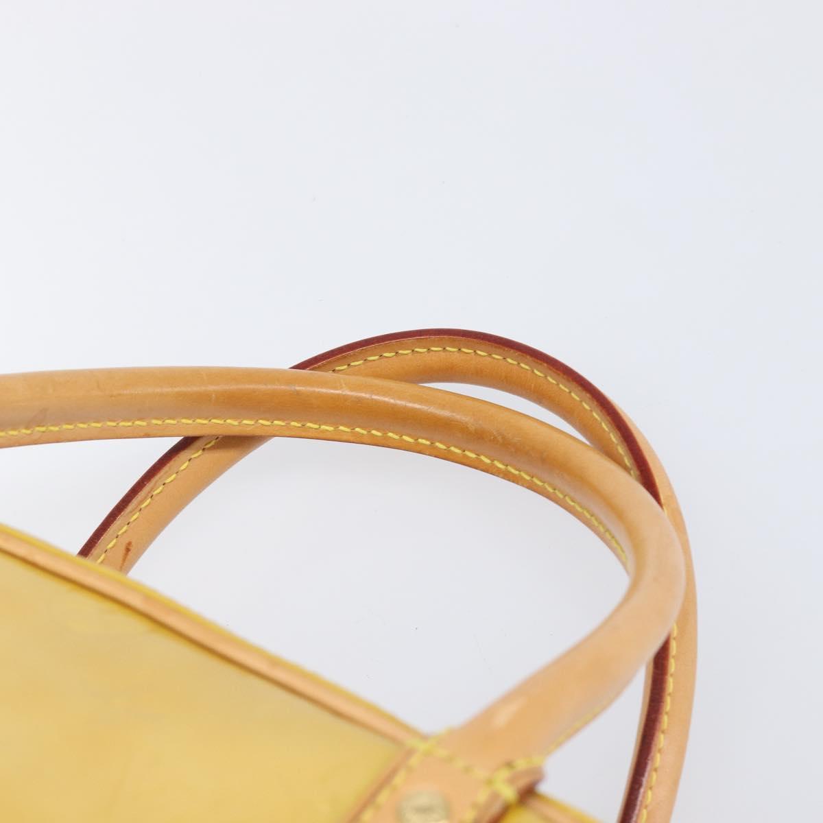 LOUIS VUITTON Monogram Vernis Tompkins Square Bag Beige M91149 LV Auth ep15870