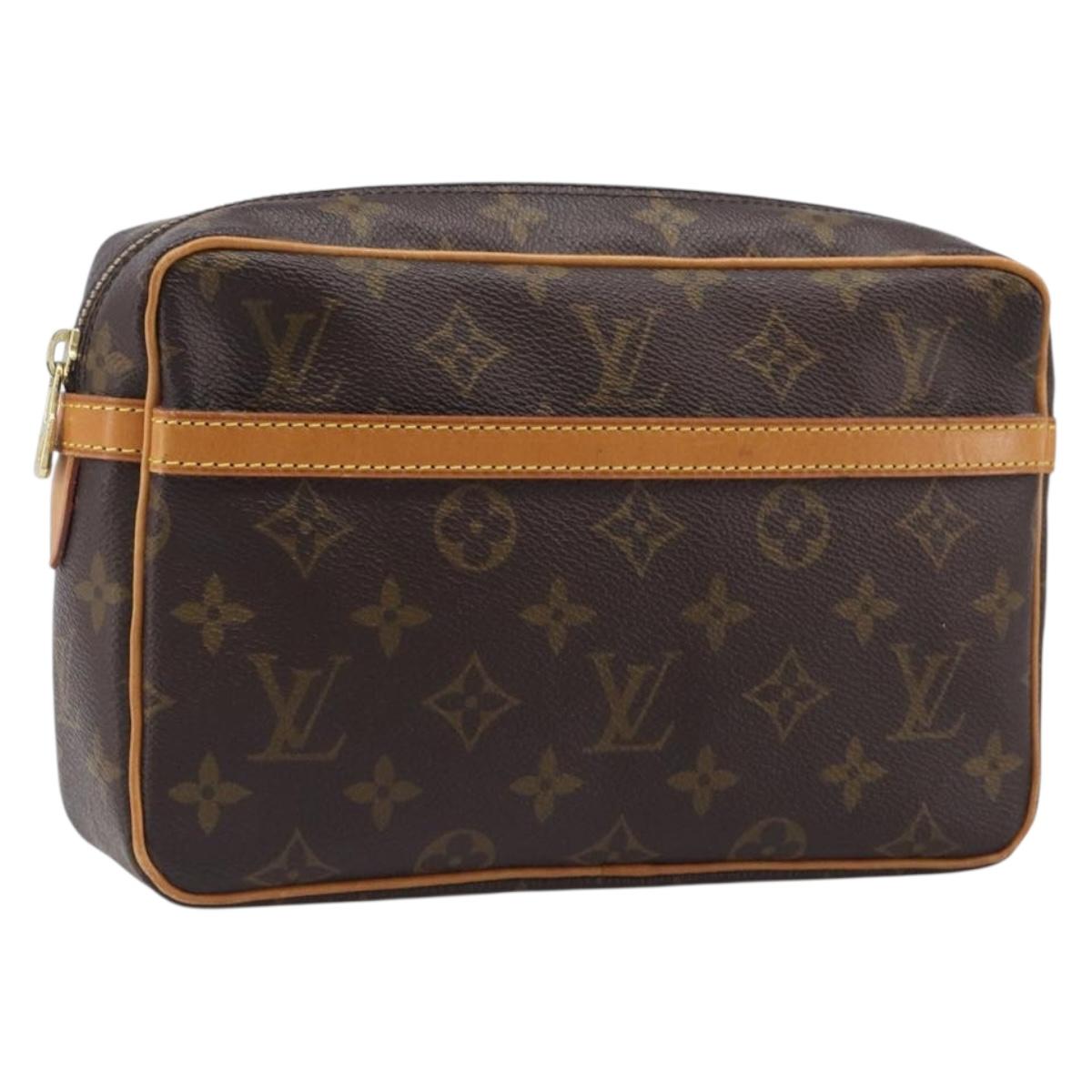 LOUIS VUITTON Monogram Compiegne 23 Clutch Bag M51847 LV Auth ep15881