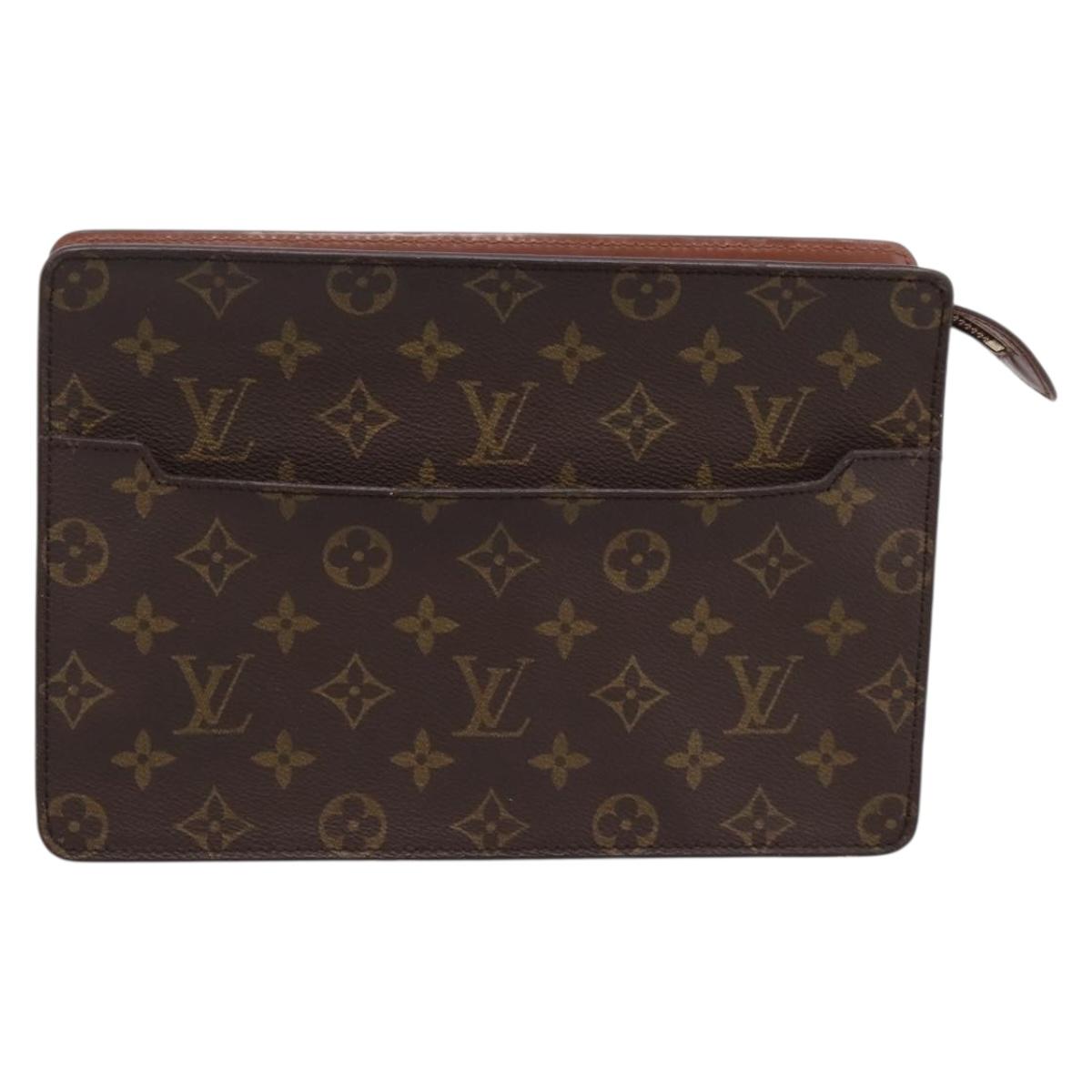 LOUIS VUITTON Monogram Pochette Homme Clutch Bag M51795 LV Auth ep15890