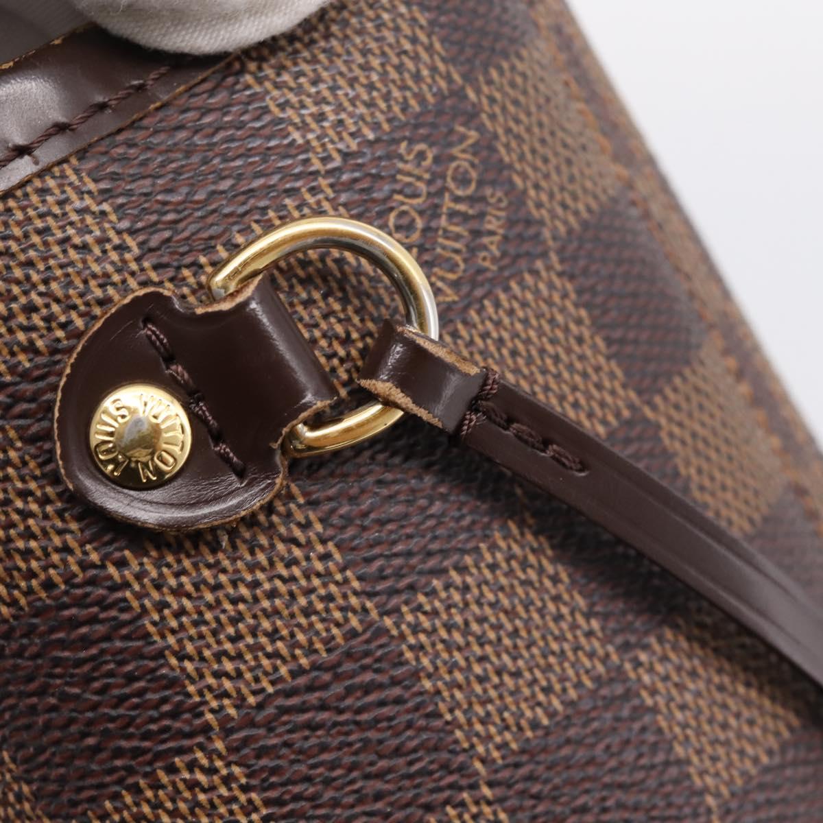 LOUIS VUITTON Damier Ebene Neverfull PM Tote Bag N51109 LV Auth ep15899