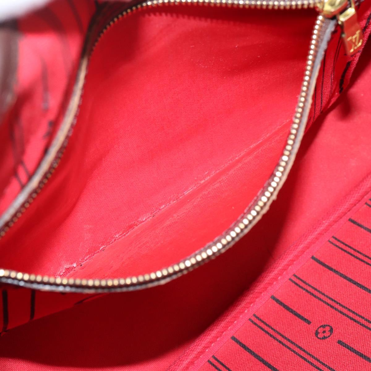 LOUIS VUITTON Damier Ebene Neverfull PM Tote Bag N51109 LV Auth ep15899