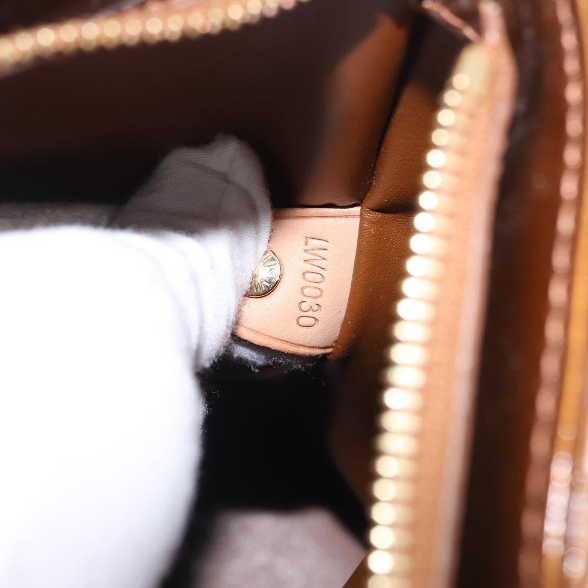 LOUIS VUITTON Monogram Vernis Houston Hand Bag Bronze M91122 LV Auth ep15901