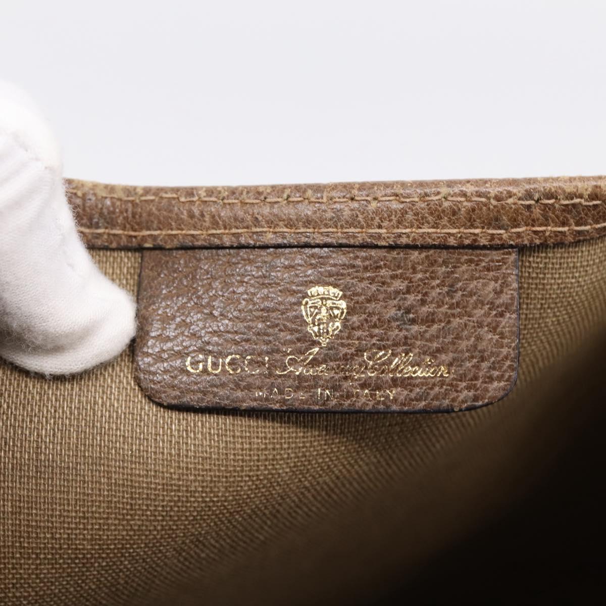 GUCCI GG Supreme Web Sherry Line Tote Bag Beige Gold 39 02003 Auth ep15903