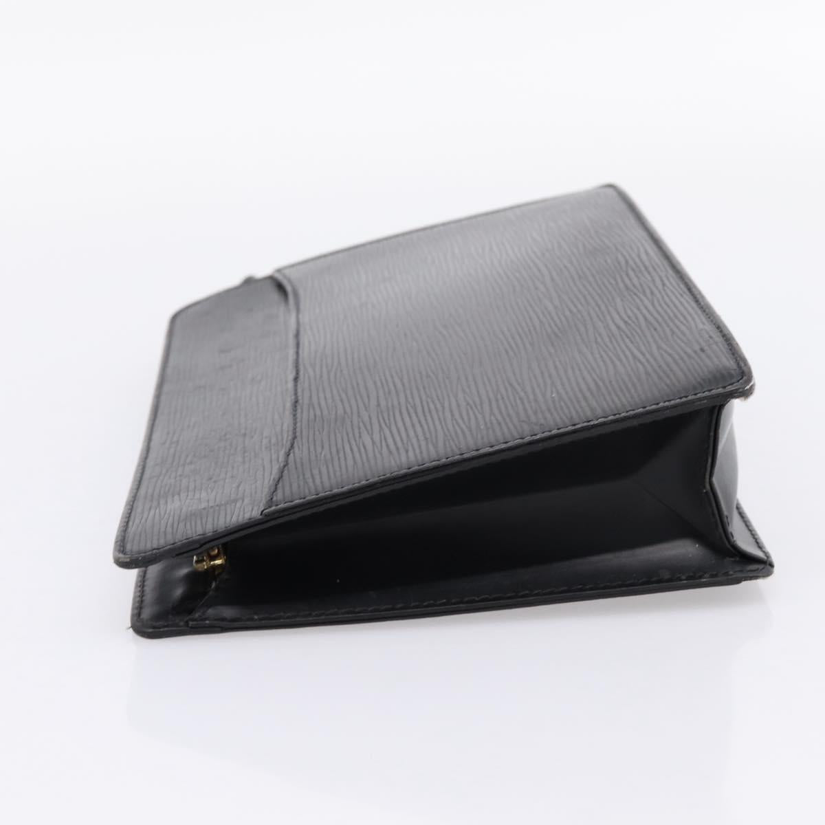 LOUIS VUITTON Epi Pochette Homme Clutch Bag Black M52522 LV Auth ep15907