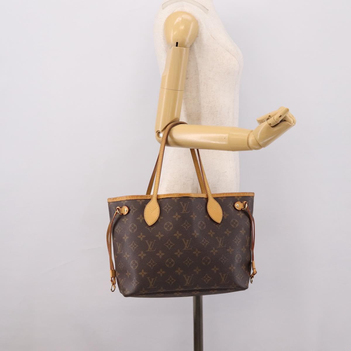LOUIS VUITTON Monogram Neverfull PM Tote Bag M40155 LV Auth ep15911A